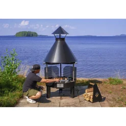 Clearance Carelia Grill Pihagrilli ® 9K-100 Premium matala musta