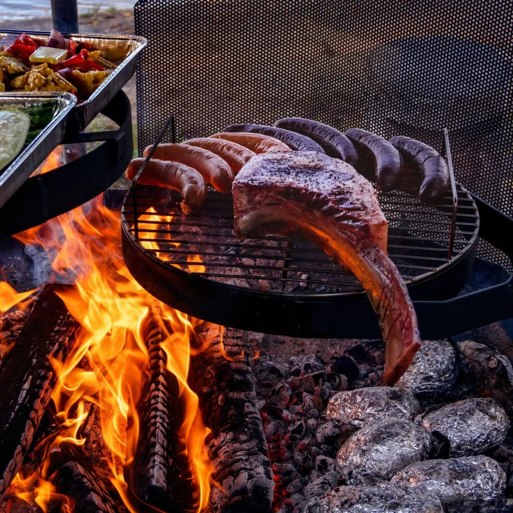 Clearance Carelia Grill Pihagrilli ® 9K-100 Premium matala musta