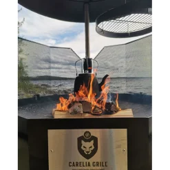 Clearance Carelia Grill Pihagrilli ® 9K-100 Premium matala musta