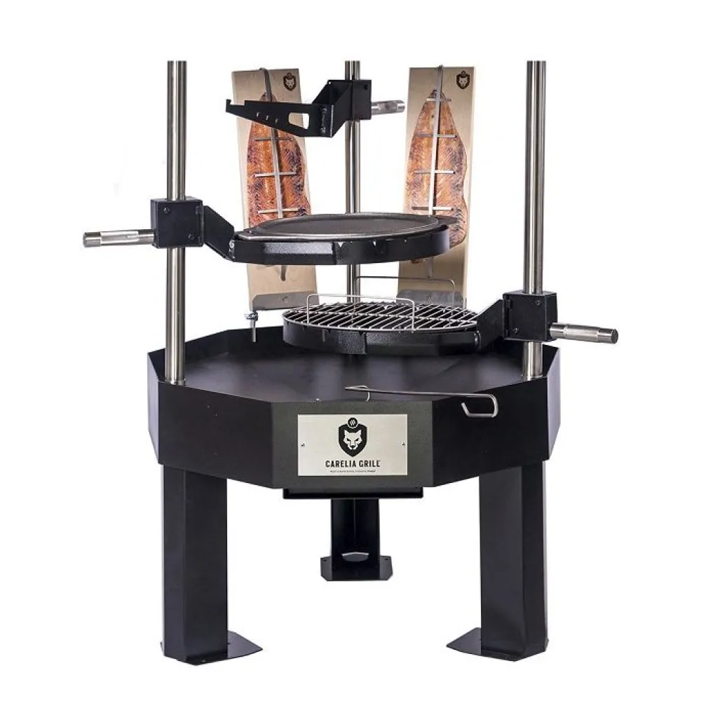 Carelia Grill Pihagrilli ® 9K-80 Premium matala ilman huuvaa musta