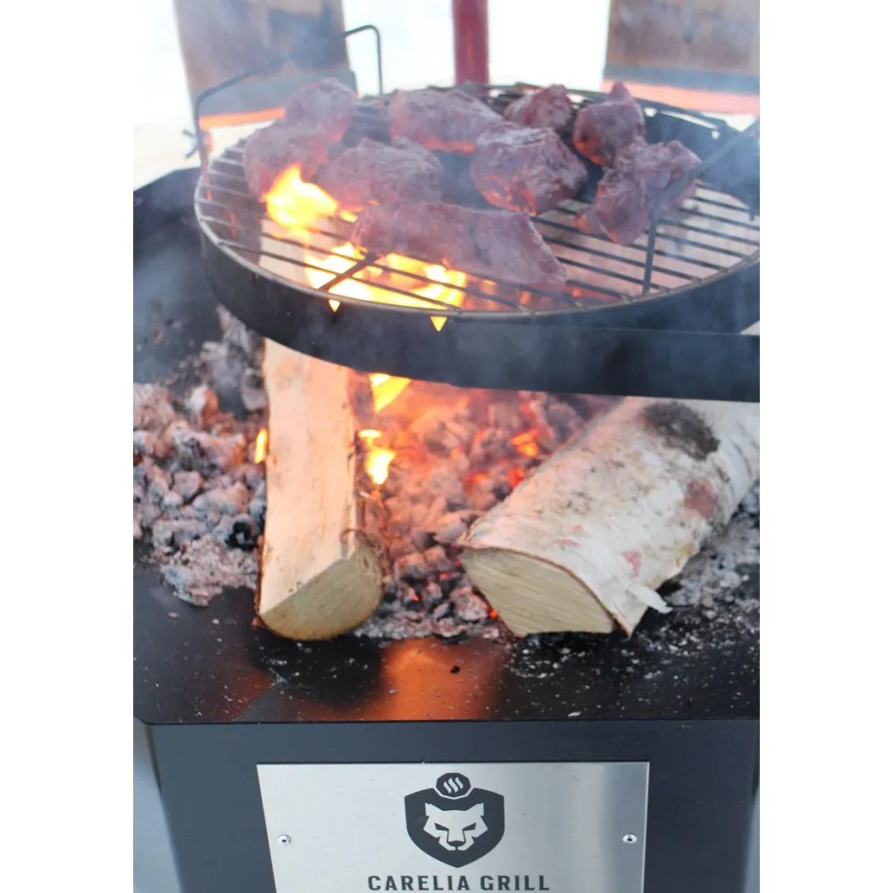 Outlet Carelia Grill Pihagrilli ® 9K-100 Premium korkea ilman huuvaa musta
