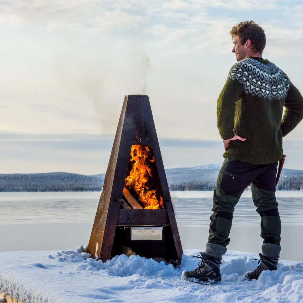 Clearance FIREHUT Pihagrilli ® 1415x760x750 mm corten teräs