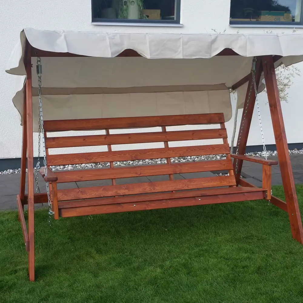 Clearance Eden Wood Pihakeinu Mellby, 3-istuttava, ruskea