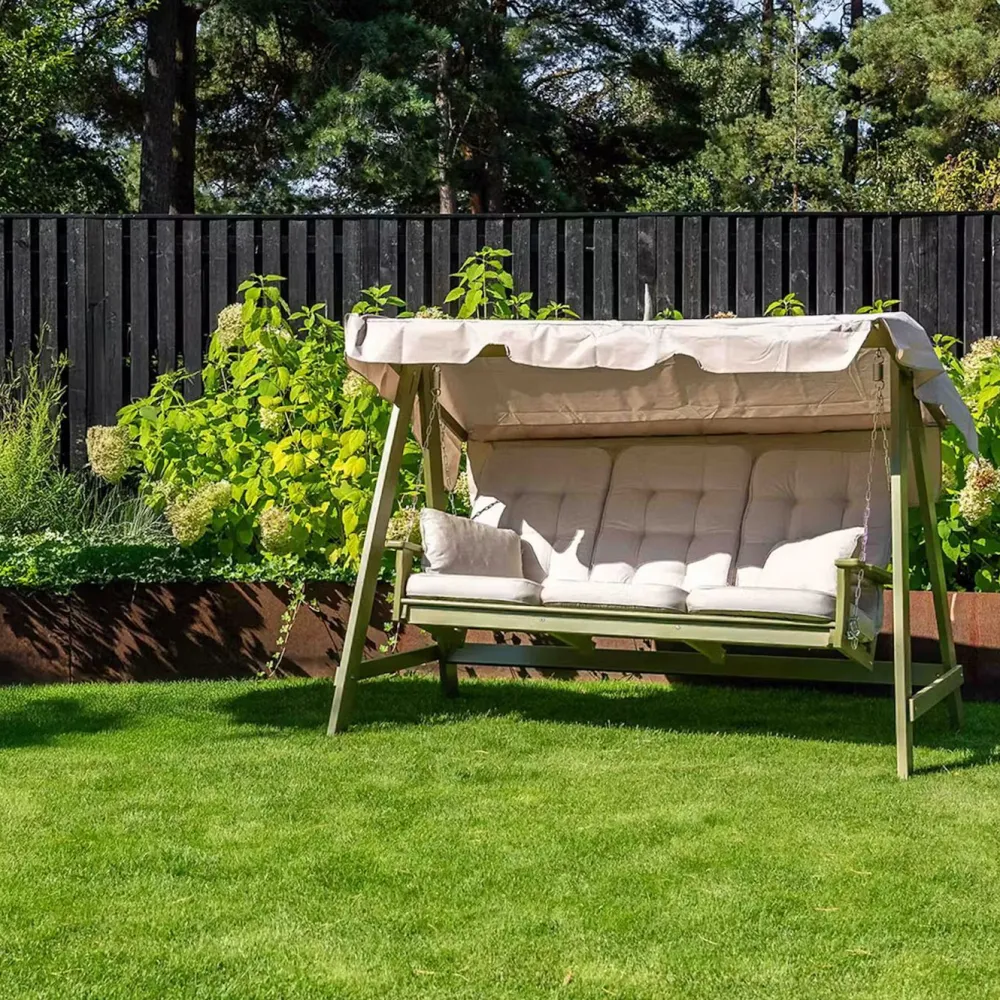 Discount Eden Wood Pihakeinu Mellby 3-istuttava, leveys 210cm, harmaa