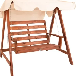Eden Wood Pihakeinu Mellby 2-istuttava, leveys 155cm, ruskea