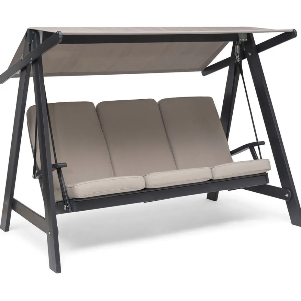 Outlet Hillerstorp Pihakeinu Aspö, 3-istuttava, tummanharmaa/beige