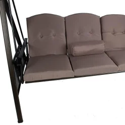 Home4you Pihakeinu Franco, katoksella, 3-istuttava, ruskea