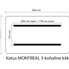 Clearance Home4you Pihakeinun katos MONTREAL 3 160x246 cm, ruskea