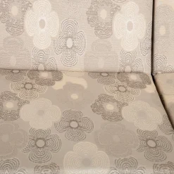 New Home4you Pihakeinun pehmuste MONTREAL 114x52x9 cm, beige, ympyräkuosi, 3-osainen