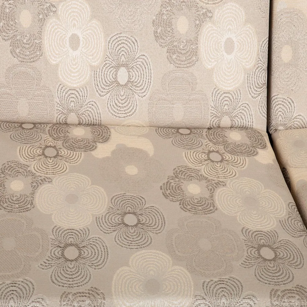 New Home4you Pihakeinun pehmuste MONTREAL 114x52x9 cm, beige, ympyräkuosi, 3-osainen