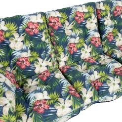 Discount Home4you Pihakeinun pehmuste ROMA 108x56x10 cm, tumma kukkakuosi, 3-osainen, musta