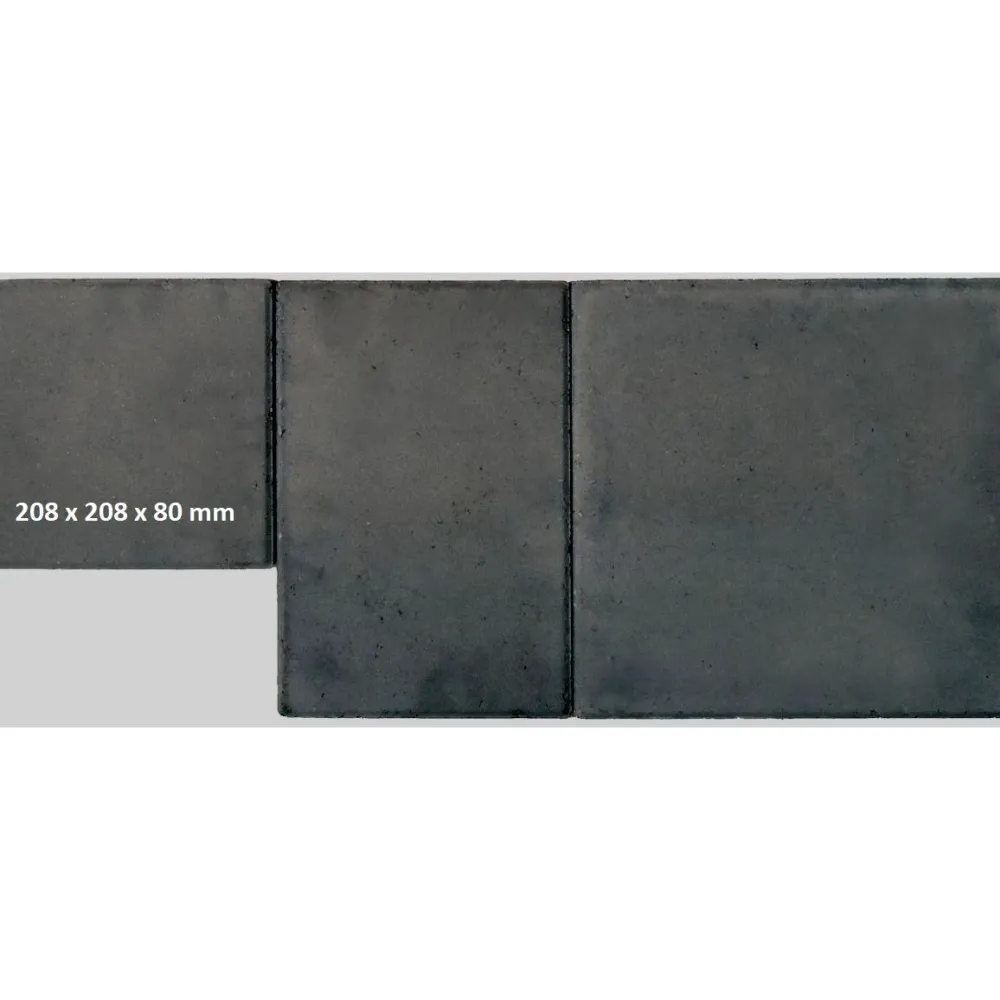 Discount Lakka Rakennustuotteet Pihakivi Lakka Roomalainen kivi 80 208x208x80 mm musta
