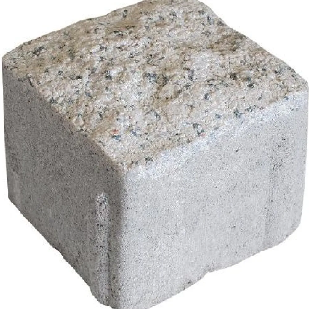 Discount Rudus Pihakivi Artik-noppa, 92x92x80mm, profiloitu, hienopesty, vaaleanharmaa