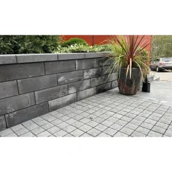 Rudus Pihakivi Artik-noppa, 92x92x80mm, profiloitu, musta