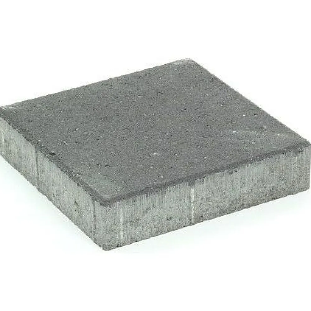 New Rudus Pihakivi Kartanolaatta 60 278x278x60 mm sileä musta