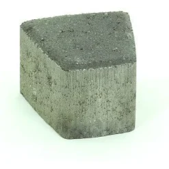 New Rudus Pihakivi Klassikko iso kaarre 80 110x115x80 mm sileä musta