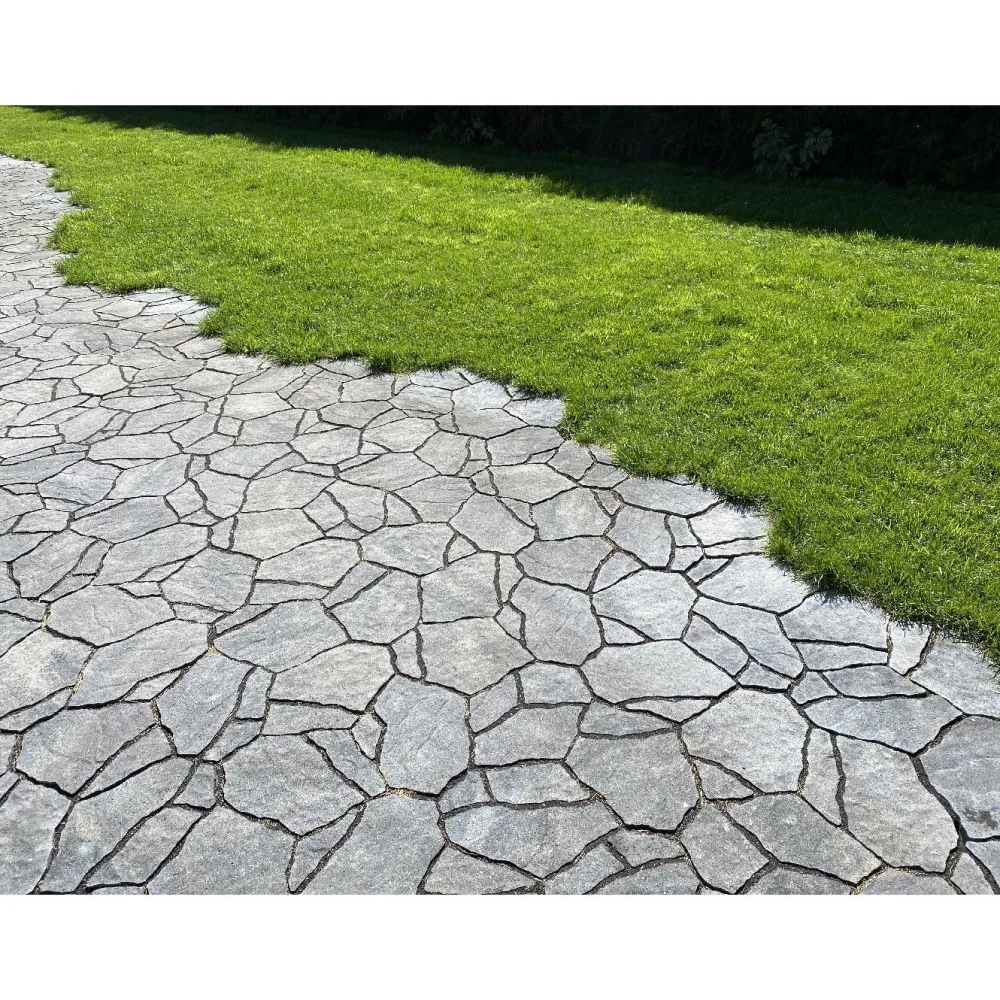 Rudus Pihakivi Luotokivi 336x246x80 mm profiloitu mustaharmaa