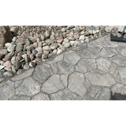 Rudus Pihakivi Luotokivi 336x246x80 mm profiloitu mustaharmaa