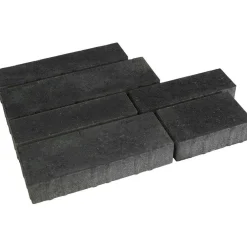 Rudus Pihakivisarja Piano-kivet 80 mm sileä hiili