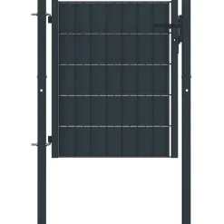 FinePRICE Pihaportti teräs 100x81cm antrasiitti