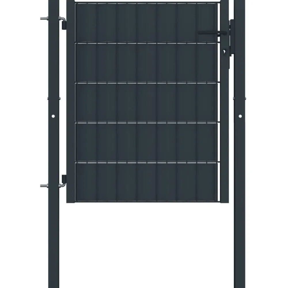 FinePRICE Pihaportti teräs 100x81cm antrasiitti