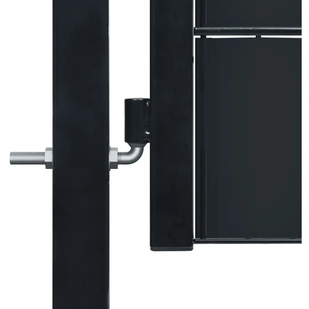FinePRICE Pihaportti teräs 100x81cm antrasiitti