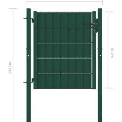 Online FinePRICE Pihaportti teräs 100x81cm vihreä