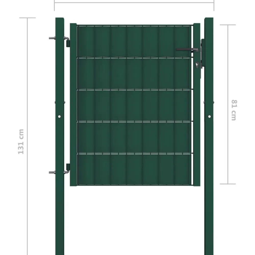 Online FinePRICE Pihaportti teräs 100x81cm vihreä