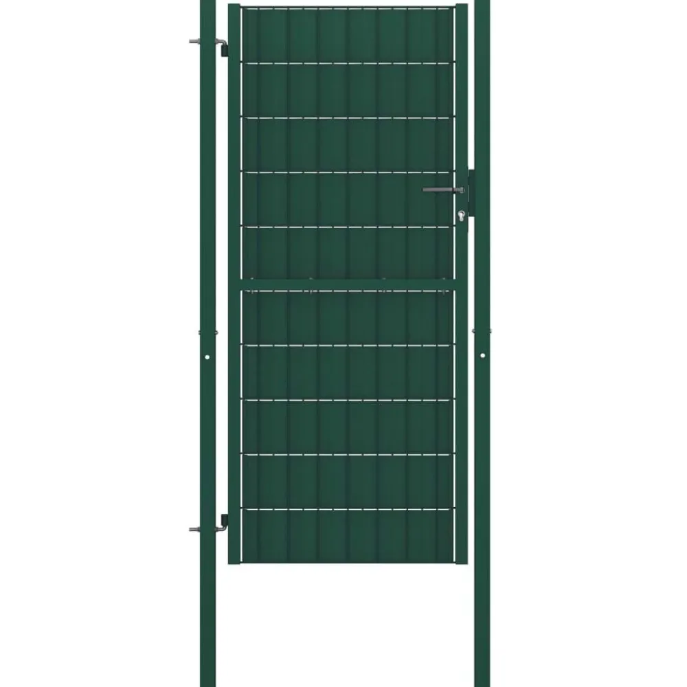 Clearance FinePRICE Pihaportti teräs 100x204cm vihreä