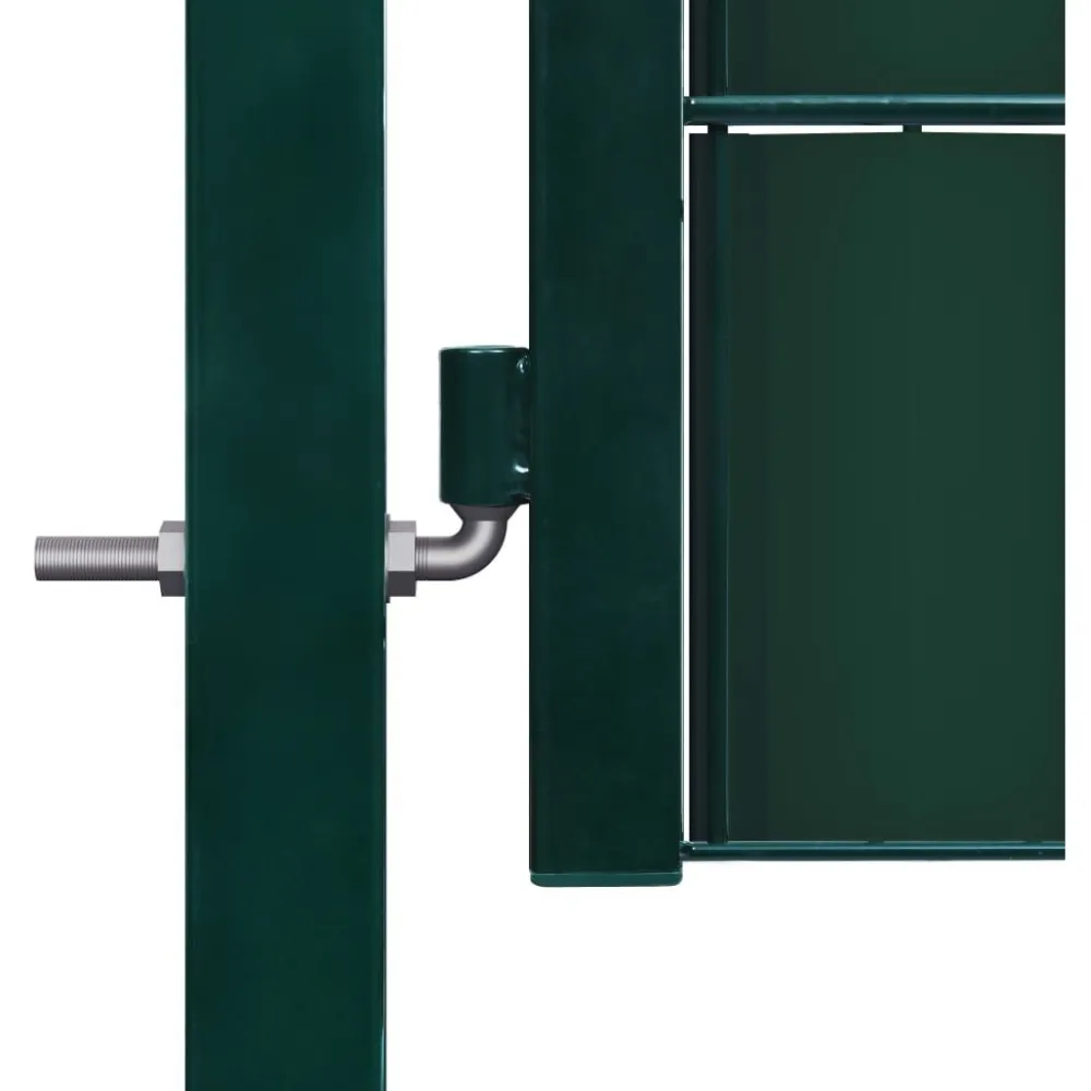 Clearance FinePRICE Pihaportti teräs 100x204cm vihreä