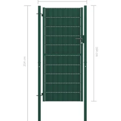 Best FinePRICE Pihaportti teräs 100x164cm vihreä