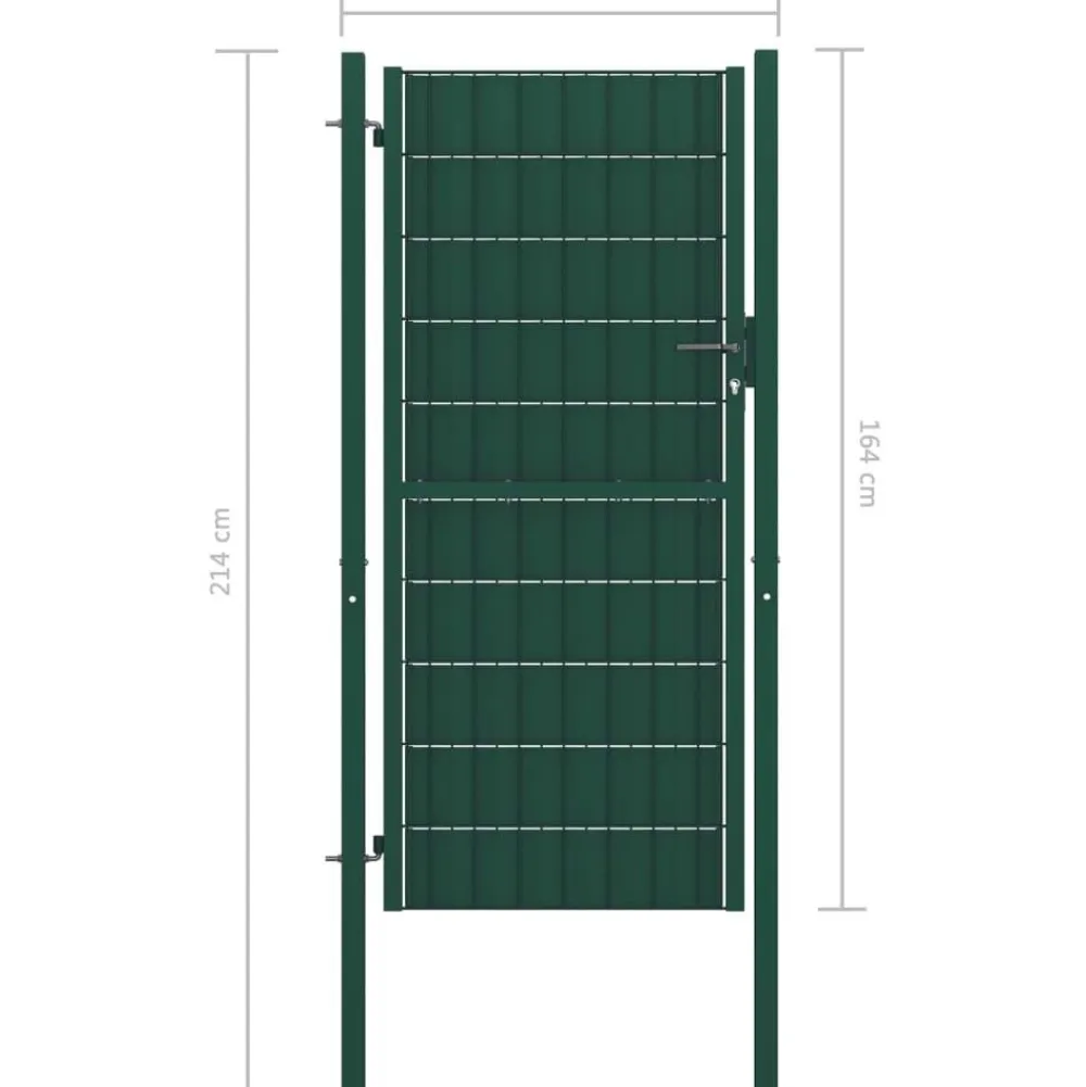 Best FinePRICE Pihaportti teräs 100x164cm vihreä