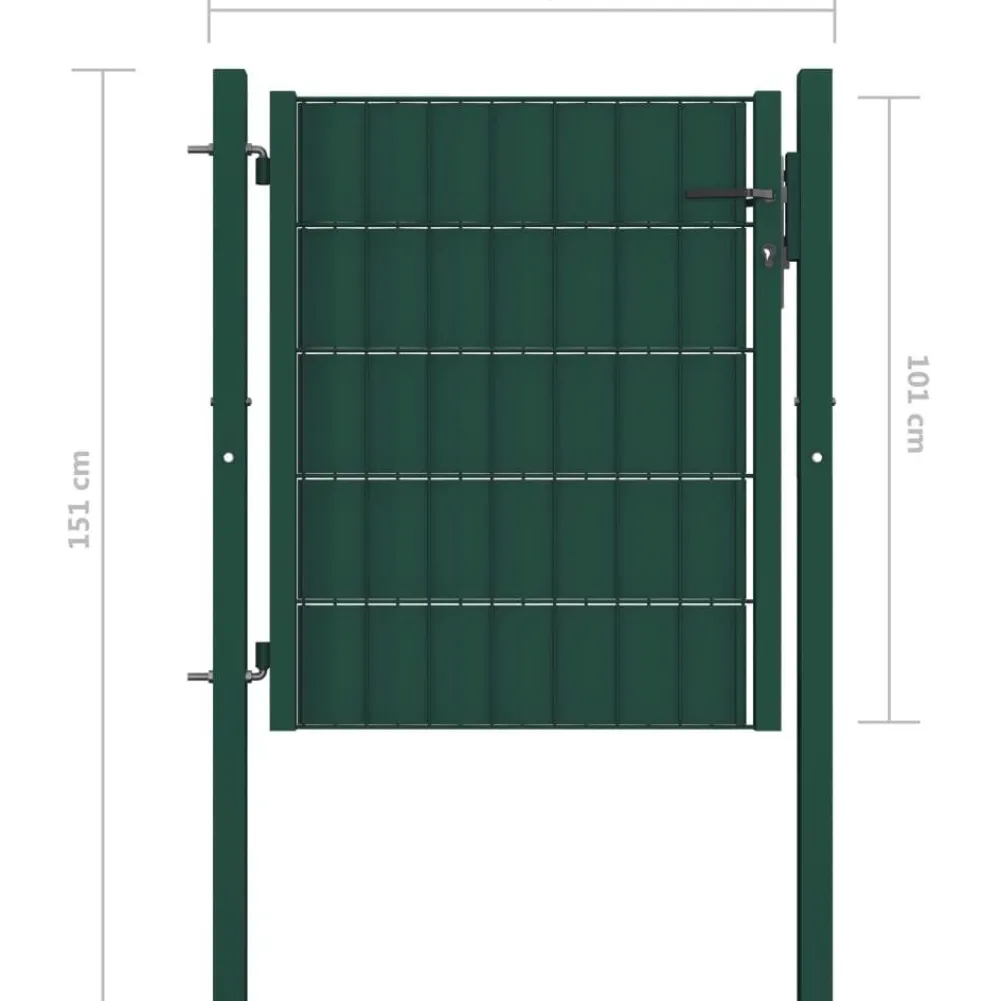 Discount FinePRICE Pihaportti teräs 101x100cm vihreä