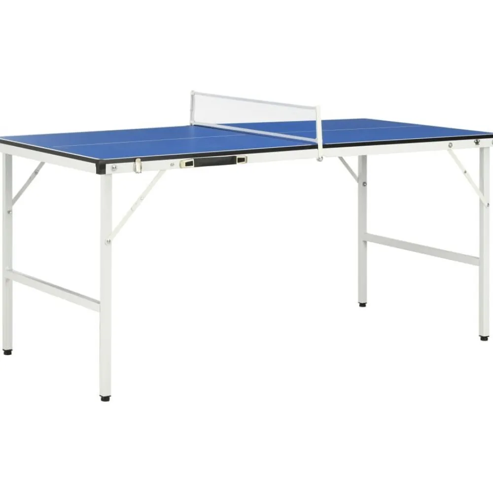Hot FinePRICE Pingispöytä verkolla, 152x76x66cm, sininen