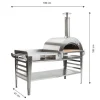 Best GrillSymbol Pizzauuni Pizzo XL Inox, pöydällä, , 180x81x182cm