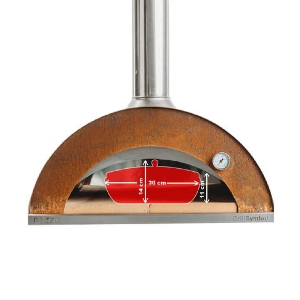 GrillSymbol Pizzauuni Pizzo XL, pöydällä, 180x81x182cm