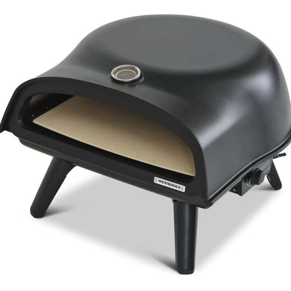 New Muurikka Pizzauuni 16", kaasu, musta