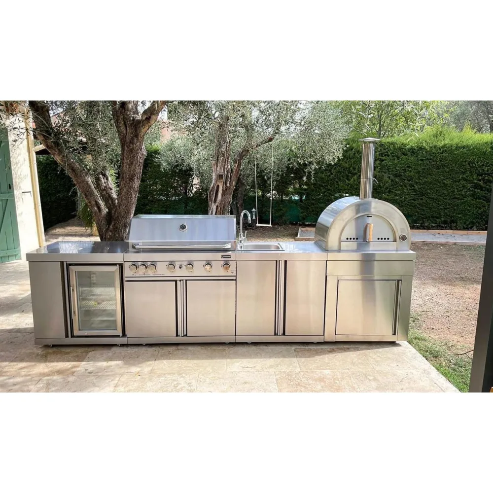 Hot Myoutdoorkitchen Pizzauuni Classic Line Stainless Naples, puulämmitteinen, rst