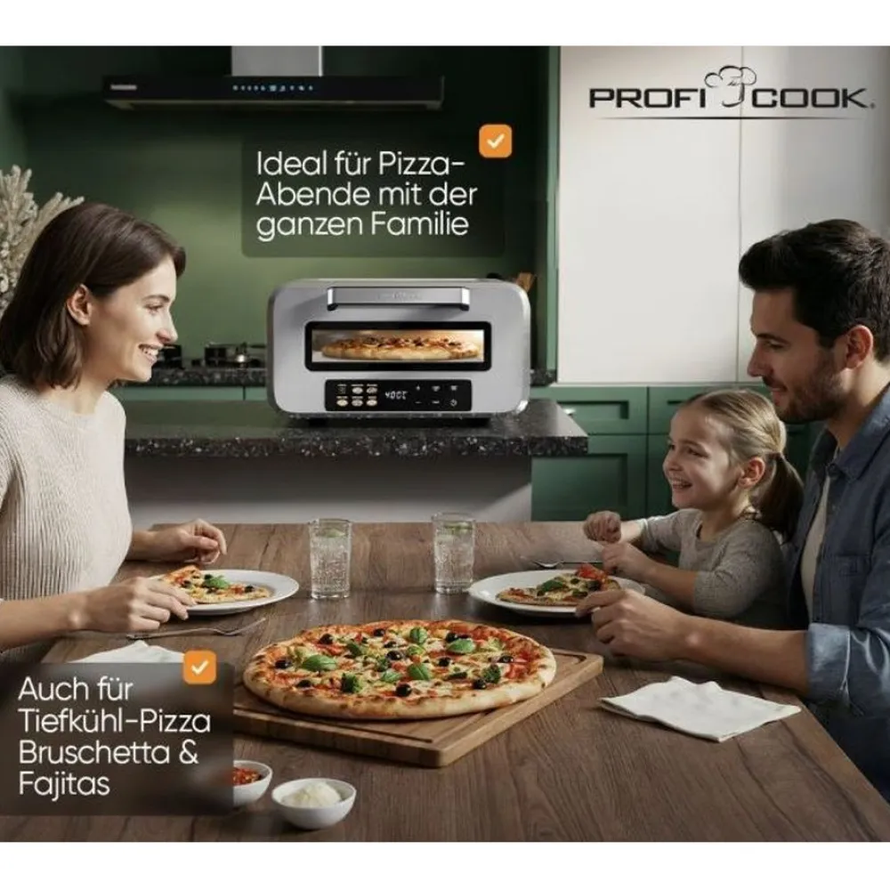 Online ProfiCook Pizzauuni PCPO1323, ruostumaton teräs