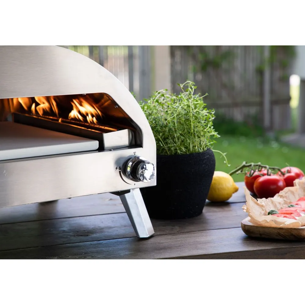 Best Venture Home Pizzauuni Kerang, kaasulämmitteinen, hopea
