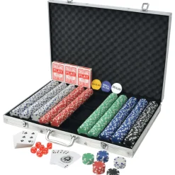 New FinePRICE Pokerisarja 1000 pelimerkkiä alumiini
