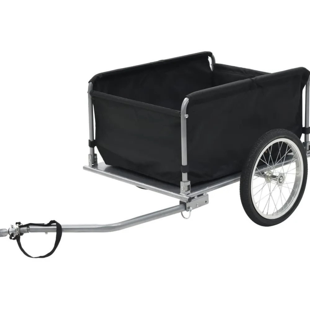 Online FinePRICE Polkupyörän peräkärry, 65kg, musta/keltainen