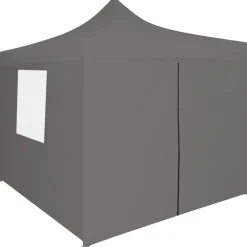 Outlet FinePRICE Pop-up teltta kokoontaitettava seinillä 3x3m antrasiitti