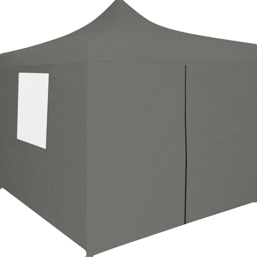 Outlet FinePRICE Pop-up teltta kokoontaitettava seinillä 3x3m antrasiitti