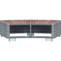 Sale FinePRICE Porealtaan porras harmaa polyrottinki 92x45x25 cm