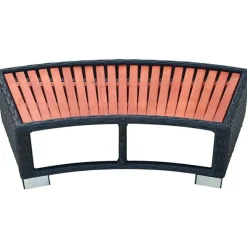 Clearance FinePRICE Porealtaan porras polyrottinki 92x45x25 cm musta