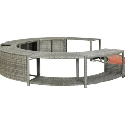 Clearance FinePRICE Porealtaan reunus harmaa polyrottinki