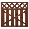 Clearance Tammiston puu Porttielementti Lehtoharju A31R 900x800 mm suora pystylauta + vinoristikko ruskea