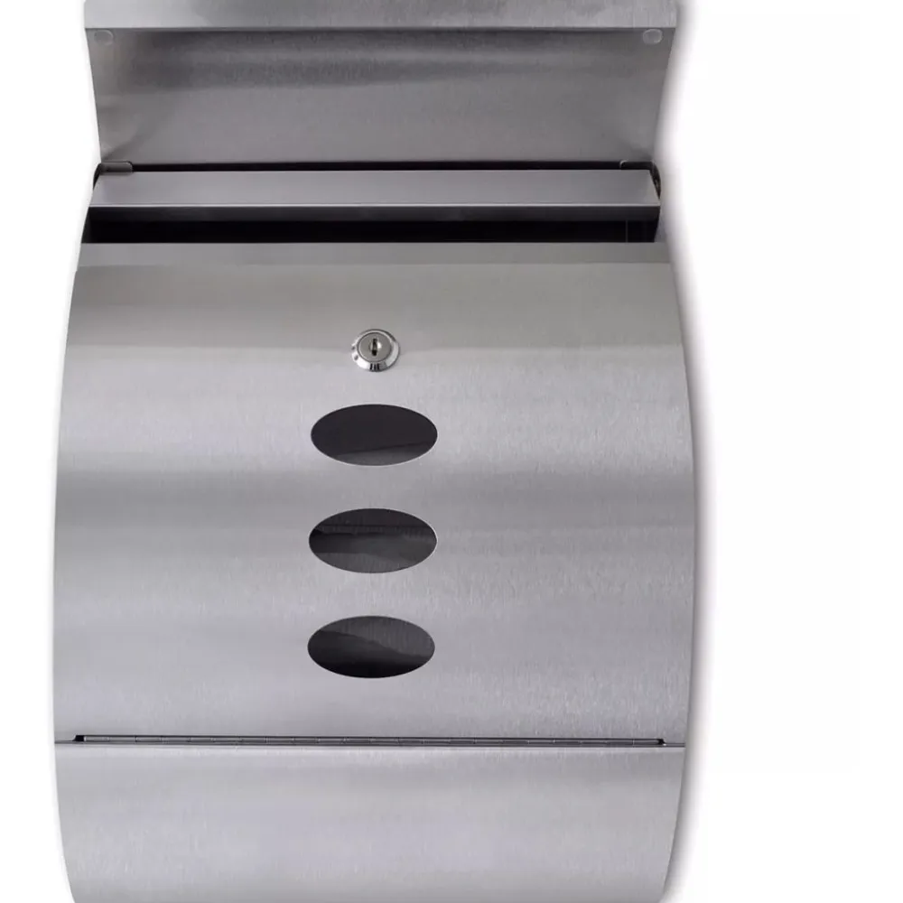 New FinePRICE Postilaatikko ruostumattomasta teräksestä 400x120