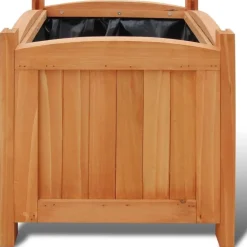 Outlet FinePRICE Puinen korotettu kukkalaatikko 30 x 30 x 30 cm 2 sarja